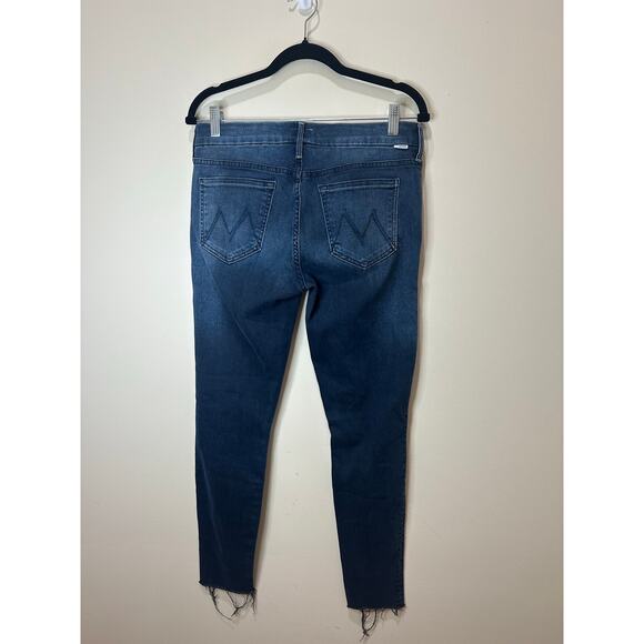 Mother The Looker Ankle Fray in Repeating Love Sz 29 Women's Jeans Nice - Picture 5 of 9